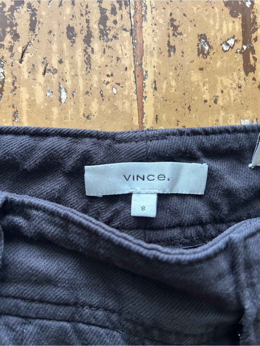 Vince Charcoal black Pants with Subtle Texture